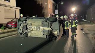 Fahrzeug überschlägt sich in Wegberg Wildenrath [upl. by Nylanaj]