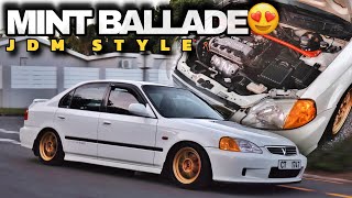 BRAD’S 2000 JDM STYLED HONDA BALLADE IS MINT 😳😍 honda ballade jdm [upl. by Braynard970]