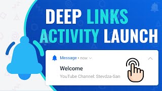 Start an Activity with a Deep Link  Notifications in Android [upl. by Hasseman577]