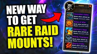 The SECRET New Way To Get RARE MOUNTS FROM RAIDS WoW Dragonflight  Cache of Timewarped Treasures [upl. by Tlok]