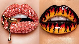 Lipstick Tutorials For 2022 💄 New Amazing Lip Art Ideas [upl. by Assenal175]