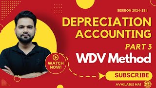 🔥 Lecture 38 II ⚡ Depreciation WDV Method Part 1✨ II Chapter 15 II Session 202425 II TJ Sir 🏆 yt [upl. by Bernardo]