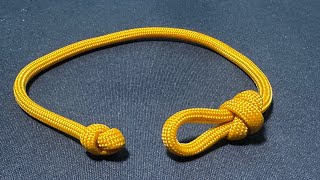 Make The Easiest Knot And Loop Paracord Bracelet EVER in Minutes [upl. by Baerl593]