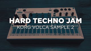 HARD TECHNO  Korg Volca Sample Live Performance [upl. by Tallbott792]