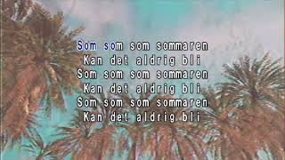 Håkan Hellström  Som Sommaren Official Karaoke Video [upl. by Lyckman]