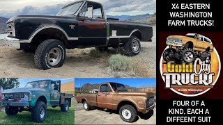 x4 ‘6772 Eastern Washington Farm Trucks Stick Shift 4x4 K Trucks [upl. by Eiramenna]