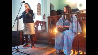 Angeline Morrison amp Eliza Carthy quotCruel Mother Countryquot live at Laugharne Festival 2023 [upl. by Cirde9]