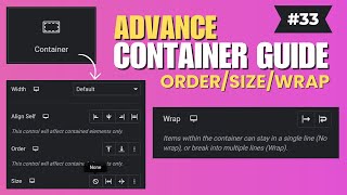 Elementor Flexbox Containers Advance Tutorial 2024 Container Wrap Feature [upl. by Burkhart111]