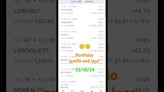 ETF Holding।Portfolio Review।ETF Investing।Portfolio profit amp losstrendingshortfeedetfetfsshort [upl. by Durgy]