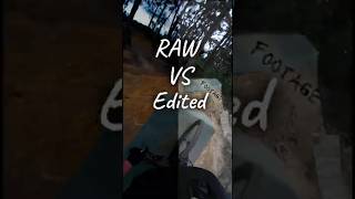 Edited Vs Raw Footage🎥 Which do you prefer👀 LMK 💬 bikes mtb mtbjumps edit 4k shorts [upl. by Olzsal]