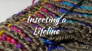 Brioche Knitting Series  Inserting a Lifeline Abridged wIntro [upl. by Vijnas]