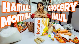 MONTHLY GROCERY HAUL  Kya khatam Hota hai  Kya Bach Jata hai  mrsarfaraz Vlog [upl. by Bel295]