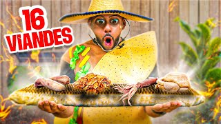 J’AI RÉALISÉ UN TACOS 16 VIANDES World Record [upl. by Dnarud]