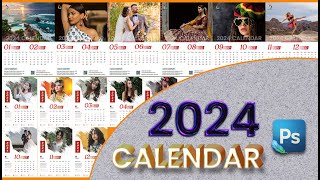 Wall Calendar 2024 Free Psd Templates  Free 2024 Calendar PSD Templates [upl. by Muhammad]