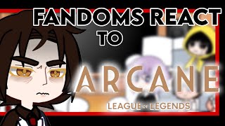 Fandoms react to Arcane REVAMP 058 Viktor Arcane ￼league of Legends￼ [upl. by Ader522]