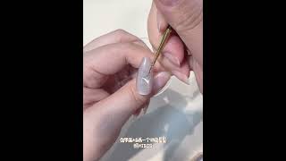 猫眼十字星 美甲款式教程CandyPaint Cat Eye Star Nail Tutorial [upl. by Selrac595]