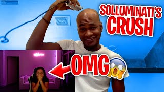 SOLLUMINATI CRUSH REACTS TO BALD HEAD SHOCKED [upl. by Wyck852]