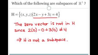 Section 28 Subspaces [upl. by Osnerol]