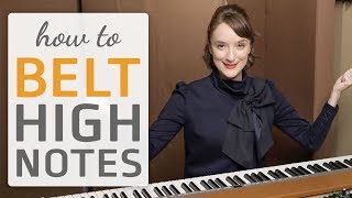 how to belt high notes when you sing  vocal exercise [upl. by Ossie]