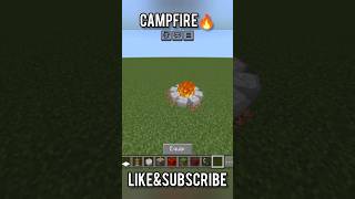 Minecraft Realistic Campfire 🔥 shorts [upl. by Shiri]