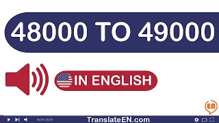 Numbers 48000 To 49000 In English Words [upl. by Ailemrac]