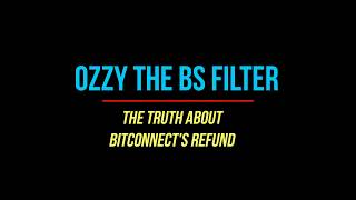 Bitconnect There Was NO Refund  Clips From Ozzy The BS FIlters Live Show [upl. by Ydoc231]