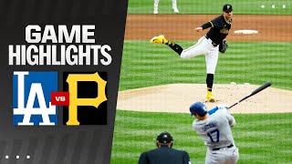 Dodgers vs Pirates Game Highlights 6524  MLB Highlights [upl. by Artema794]