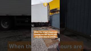 When the driver wants to get home truck lkw camion trucking hgv smile work job [upl. by Dinin]