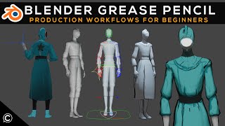 Blender Grease Pencil  Production Workflows for Beginners Course Trailer [upl. by Arun]