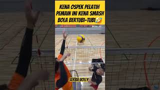 Kena Ospek Pelatih Pemain Ini Kena Tampol Bertubitubi shortsfeed volleyball fypシ゚ lucu fyp [upl. by Sigmund438]