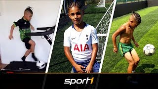 LaufbandMessi TottenhamWunderkind geht im Netz viral  SPORT1 [upl. by Ichabod169]