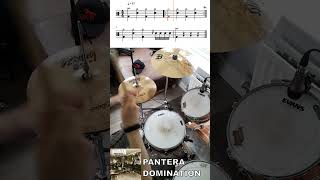 The Heaviest Breakdown Ever  Domination Drum Beat with sheet music [upl. by Apilef]