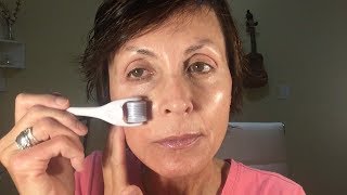 DERMA ROLLING MY SKIN CHEEK LIFT USING FACIAL MASSAGE HOW I HIGHLIGHT MY HAIR [upl. by Fairman]