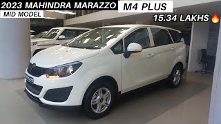 2023 Mahindra Marazzo M4 PLUS Mid Model ₹ 1534 Lakhs Detailed Review  Moter Jet [upl. by Emmeline]