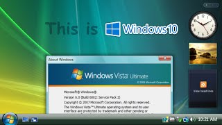 Windows 10 but it looks like Windows Vista VistaReloaded Demo [upl. by Azeret]