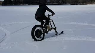 Fat Bike Ski on LaMere Electric Fat Bike so Awesome [upl. by Nycila376]