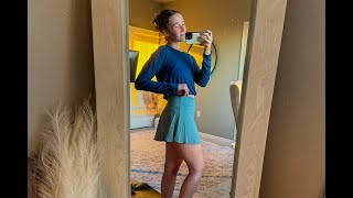 Honest Review of the Pinspark Tennis Skirt  Womens Fall Fashion  Athleisure Wear [upl. by Ala446]