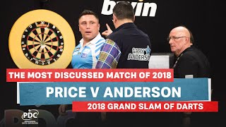 THE MOST DISCUSSED MATCH OF 2018  Price v Anderson  2018 Grand Slam of Darts Final [upl. by Ailsun]