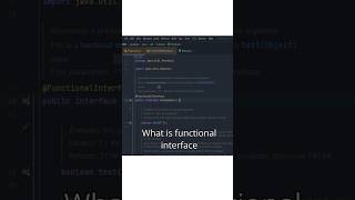 Functional interface in Java java shorts lambada javaprogramming [upl. by Akilaz]