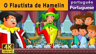 O Flautista de Hamelin  The Pied Piper Of Hamelin in Portuguese  Portuguese Fairy Tales [upl. by Cato]