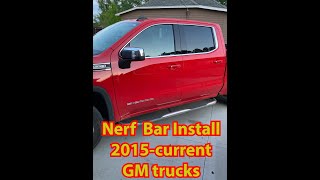 Nerf bar installation on 2015current GM trucks [upl. by Anirb]