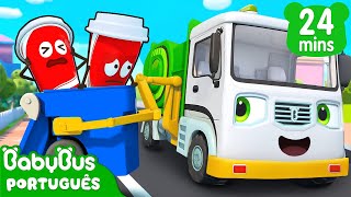 O Caminhão de Lixo  Ovos Supresa com Brinquedos  Carro Desenho  Desenho Infantil  BabyBus [upl. by Ezri]