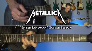 Metallica  Enter Sandman Guitar Lesson FULL SONG [upl. by Hugo]