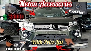 Tata Nexon Accessories With Price List That Must Have on NexonRider Boy Rohittatanexon2022 [upl. by Aras]