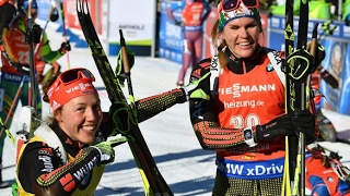 BIATHLON WOMEN RELAY 17022017 World Championships Hochfilzen Austria [upl. by Tratner670]