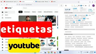 Extension para ver Etiquetas Youtube  ETIQUETA de video de YOUTUBE [upl. by Onaicnop39]