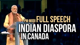 PM Modi speech to Indian Diaspora in Canada  Full Speech [upl. by Karly]