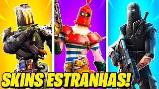 AS SKINS MAIS ESTRANHAS DO FORTNITE 🤨 [upl. by Charleen945]