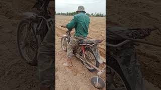 DIY Motorcycle Plow for Farming Ingenious Solution [upl. by Anaehr]