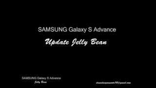 SAMSUNG Galaxy S Advance  Jelly Bean 412 [upl. by Shutz]